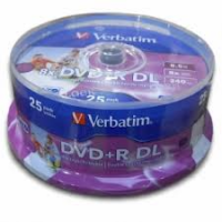 DVD+R DL PACK 25 VERBATIM 8.5GB